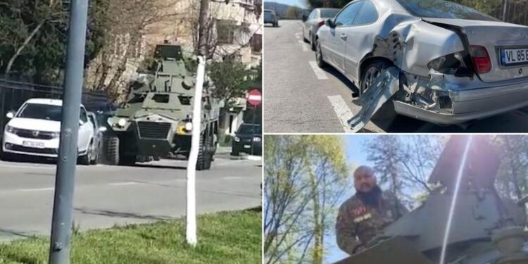 Dani Mocanu dă prima declarație după ce a lovit două mașini dintr-un tanc. „Rămâneţi aproape pentru că veţi vedea ceva ce nu aţi mai văzut în România”