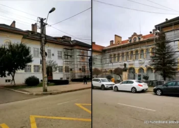 Panică la Primăria Hunedoara! Un muncitor a căzut de pe acoperiș